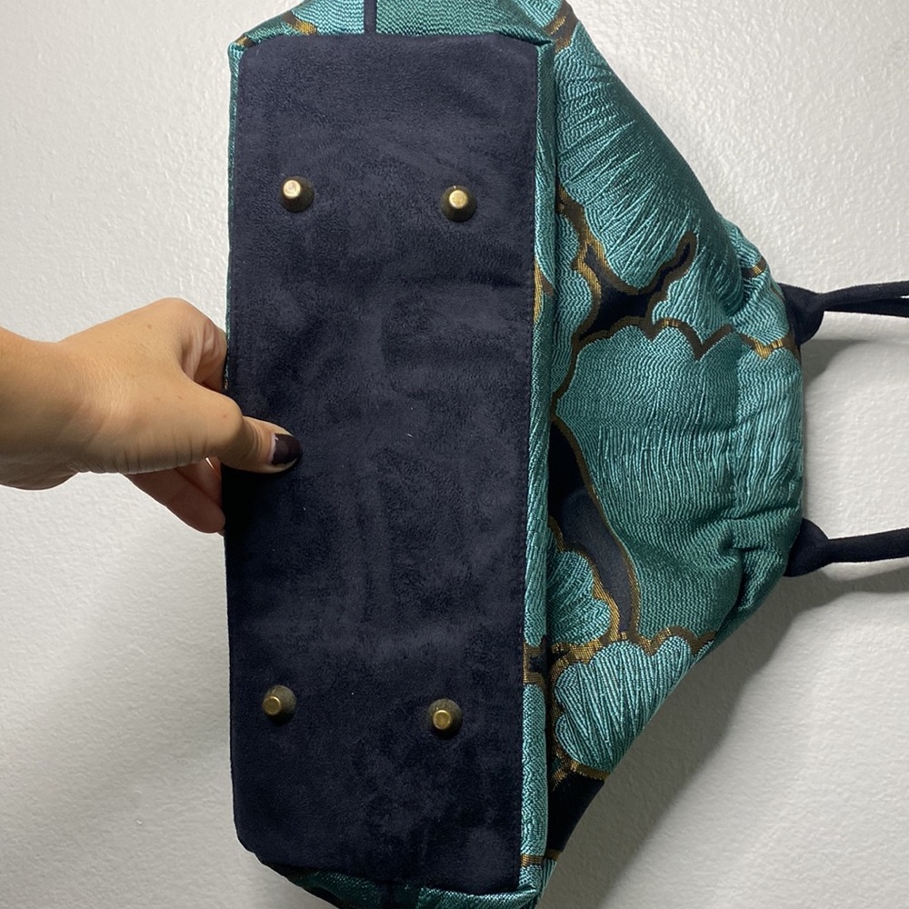 Atenti Betty Doctors Satchel Bag turquoise and black new - Picture 6 of 6